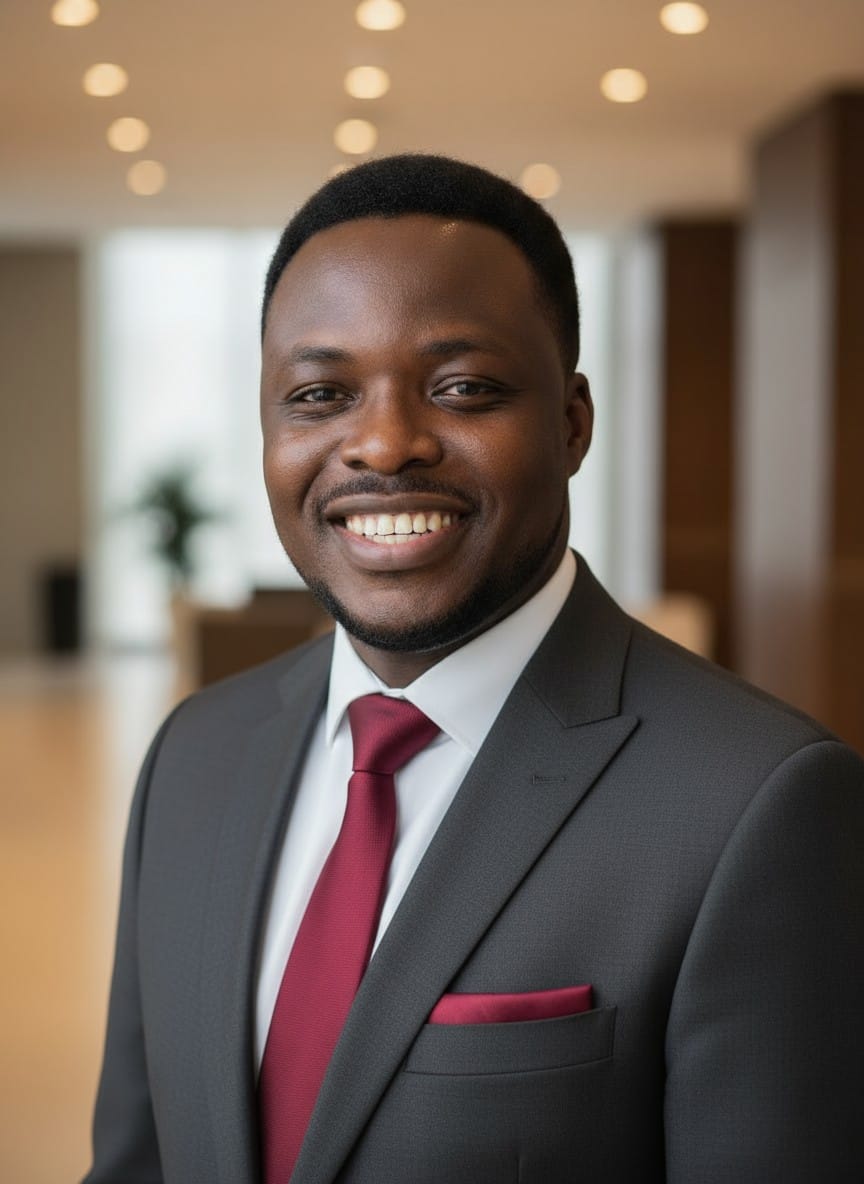 Description : Expert en gestion des talents et en développement organisationnel, Jean-Paul met son expertise au service des candidats béninois intéressés par le Canada. Il assure une évaluation rigoureuse des profils, prépare les candidats aux étapes clés du processus et soutient les employeurs dans leurs besoins en main-d’œuvre étrangère qualifiée.